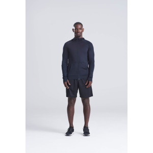 Bluza Męska Slim Fit Odprowadzajaca Wilgoc - Grey & Grey Melange