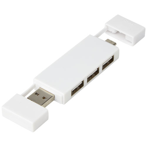 Mulan podwójny koncentrator USB 2.0 Biały 12425101 