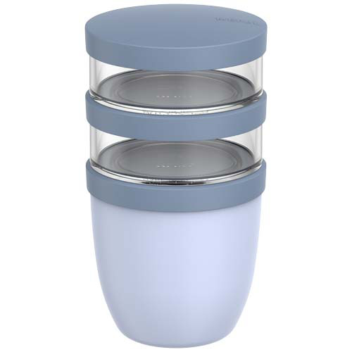 Mepal Ellipse 3-częściowy izolowany pojemnik na lunch o pojemności 500 ml + 2 x 200 ml Niebieski 11314352 