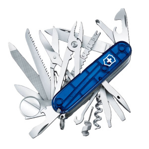 Scyzoryk SwissChamp transparentny Victorinox Niebieski