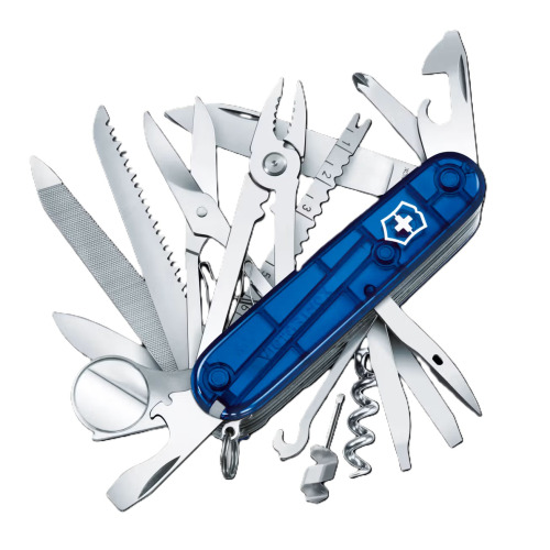 Scyzoryk SwissChamp transparentny Victorinox Niebieski 16795T264 