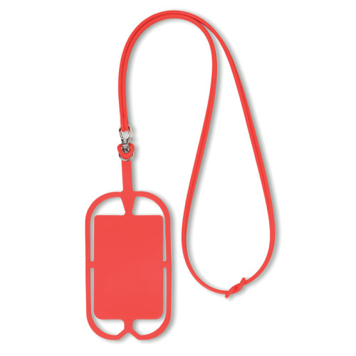 Silikonowy uchwyt na smartfona czerwony MO8898-05 (6)