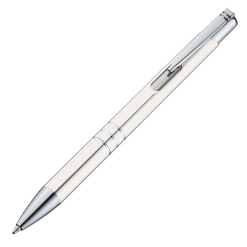 Długopis metalowy ASCOT biały 333906 