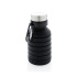 Składana butelka sportowa 550 ml z karabińczykiem Czarny P432.621  thumbnail