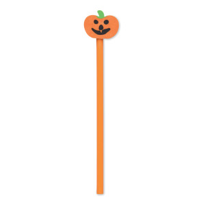 Halloweenowy ołówek z gumką Pomaranczowy