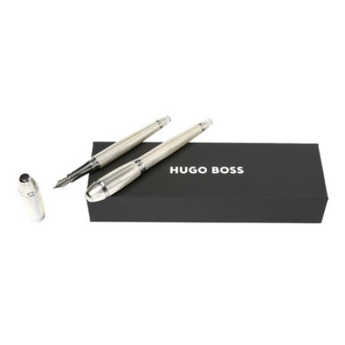 Zestaw upominkowy Hugo Boss pióro wieczne i pióro kulkowe - HSW4452C + HSW4455C Szary HPPR445C (1)