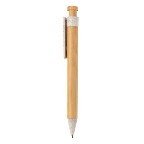 Bambusowy długopis biały P610.543 (2)