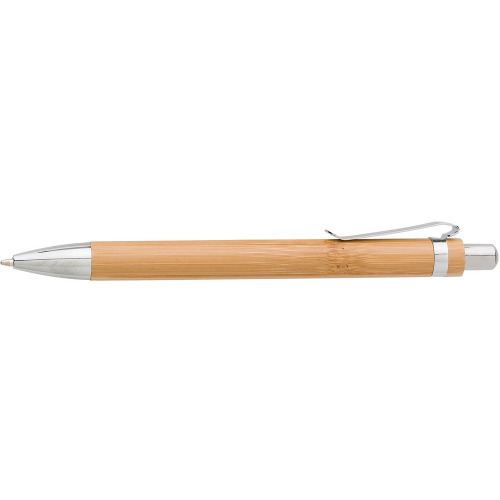 Bambusowy zestaw piśmienniczy, długopis touch pen i ołówek mechaniczny Brązowy V1803-16 
