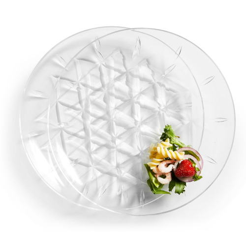 Zestaw 2 dużych talerzy piknikowych Sagaform Akryl Ø26cm Transparentny LT52126-N0004 (2)