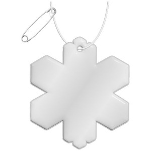 RFX™ reflective odblaskowa zawieszka z TPU, płatek śniegu
