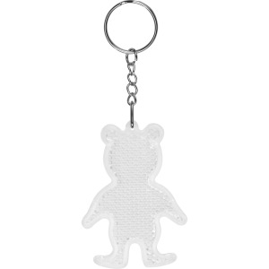 Brelok odblaskowy BEAR Biały