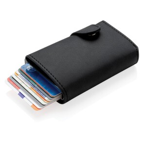 Etui na karty kredytowe, portfel, ochrona RFID czarny