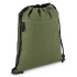 Torba ze sznurkiem z powlekanego PU R-PET 600D, wymiary 33 x 42 cm Oliwkowa zieleń LT91394-N0043  thumbnail