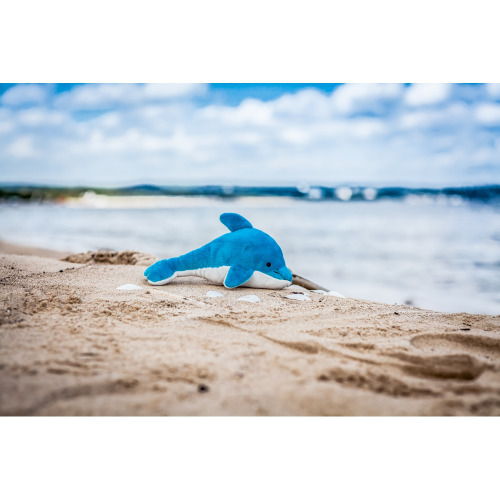 Flipper, pluszowy delfin Biało-niebieski HE414-42 (3)