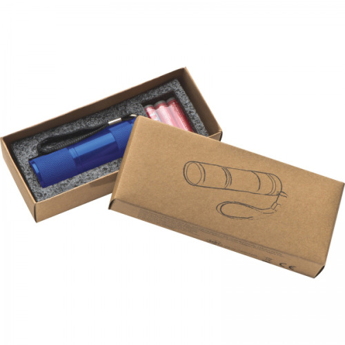 Latarka metalowa 9 LED DUNCAN Niebieski 8875704 (2)