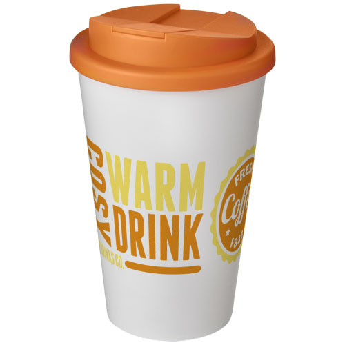 Americano® 350 ml tumbler with spill-proof lid Biały 21069508 (1)