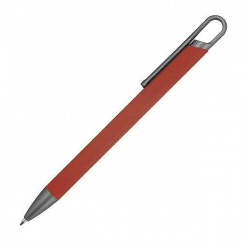 Długopis aluminiowy z recyklingu półżelowy KAROLINE Bordowy 1444002 (2)