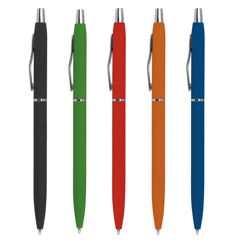 Długopis metalowy soft touch CRISTINA Czerwony 1071505 (5)