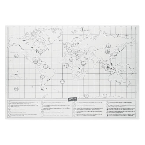 Mapa świata - zdrapka beżowy MO9736-13 (1)