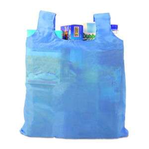 Torba na zakupy, składana Błękitny