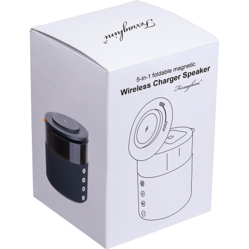 Głośnik bluetooth z ładowarką bezprzewodową Ferraghini RILEY Czarny F25503 (15)