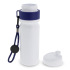 Bidon Sportowy Z Obwódka I Kolorowym Sznurkiem 750ml Biały / ciemnoniebieski LT98736-N0110 (2) thumbnail