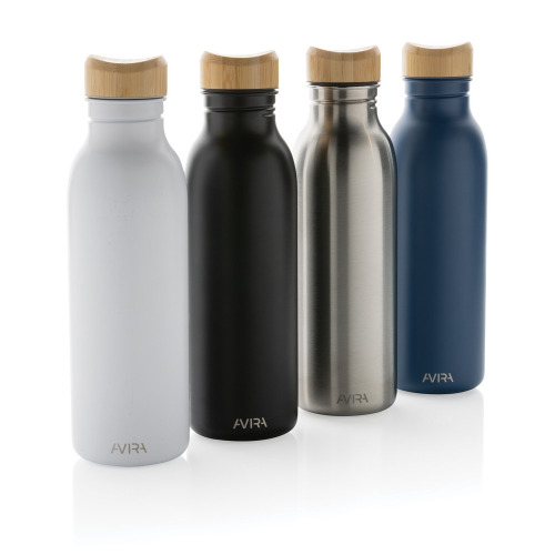 Butelka sportowa 600 ml Avira Alcor, stal nierdzewna z recyklingu Biały P438.063 (6)
