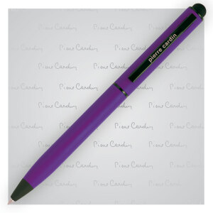 Długopis metalowy touch pen, soft touch CELEBRATION Pierre Cardin Fioletowy