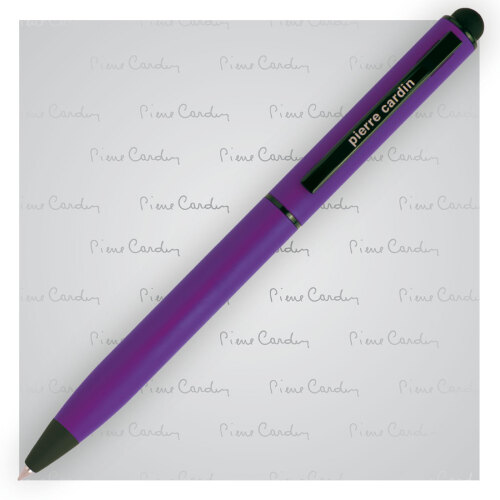 Długopis metalowy touch pen, soft touch CELEBRATION Pierre Cardin Fioletowy B0101704IP312 