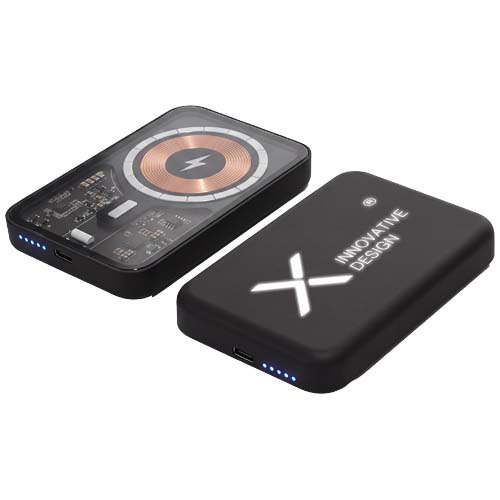 SCX.design P42 MagLED – magnetyczny powerbank o pojemności 10 000 mAh Czarny 1PX24090 (4)