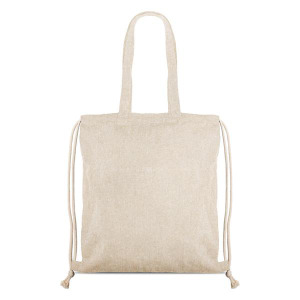 Plecak z recyklingowej bawełny 140 g / RecyPack Ciemnoszary