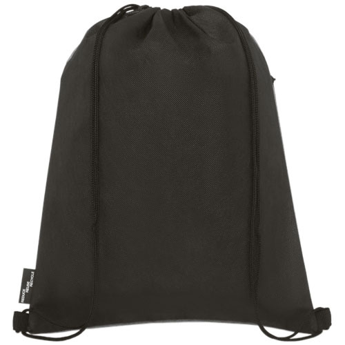 Plecak Ross  ściągany sznurkiem z plastiku z recyclingu Heather medium grey 12051806 (3)