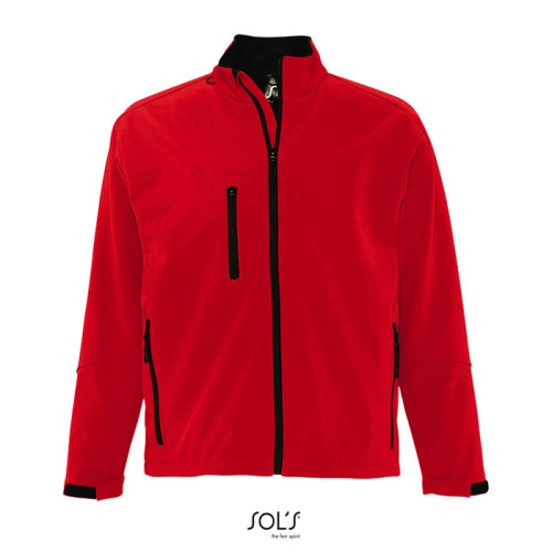 RELAX Męski softshell 340g Pepper red S46600-PE-4XL 
