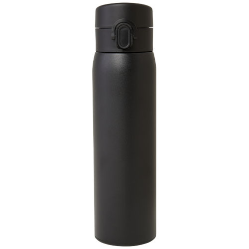 Sika izolowany termos o pojemności 450 ml wykonany ze stali nierdzewnej pochodzącej z recyklingu z certyfikatem RCS Czarny 10078890 (2)