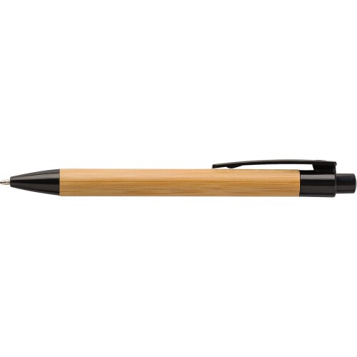 Bambusowy notatnik A5, długopis drewno V0200-17 (1)