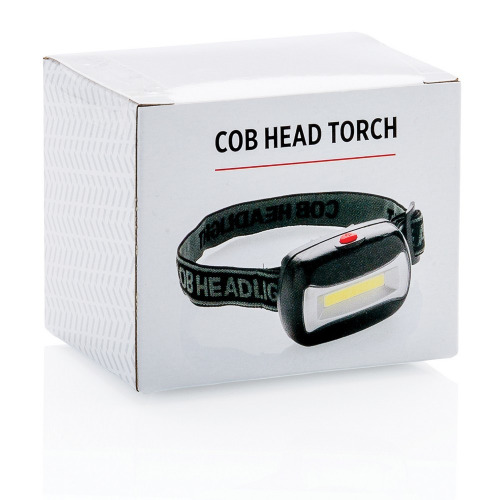 Latarka na głowę COB Czarny P513.691 (9)