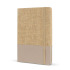 Notatnik z juty R-PET Ecru LT92077-N0054  thumbnail