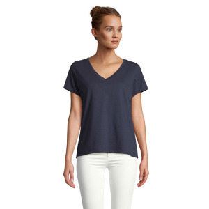 REGENT V T-SHIRT WOMEN French Navy
