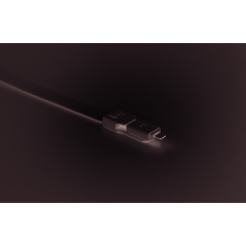 Smycz z kablem 3 w 1 Biały MO9889-06 (7)