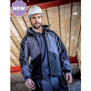 Kurtka Męska Softshell 3-warstwowa - Slate Grey & Black