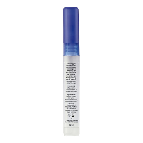 Żel do czyszczenia rąk 8ml Transparentny / niebieski LT90345-N0411 (1)