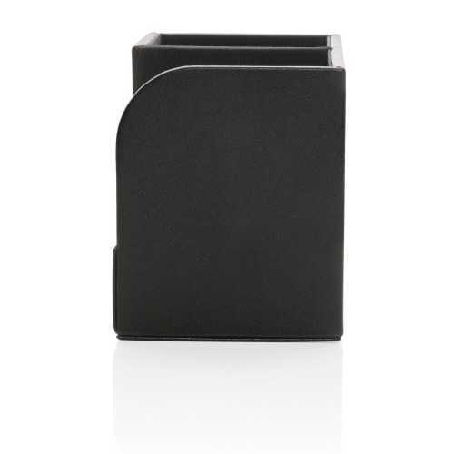 Organizer na biurko, PU z recyklingu Black P300.221 (5)