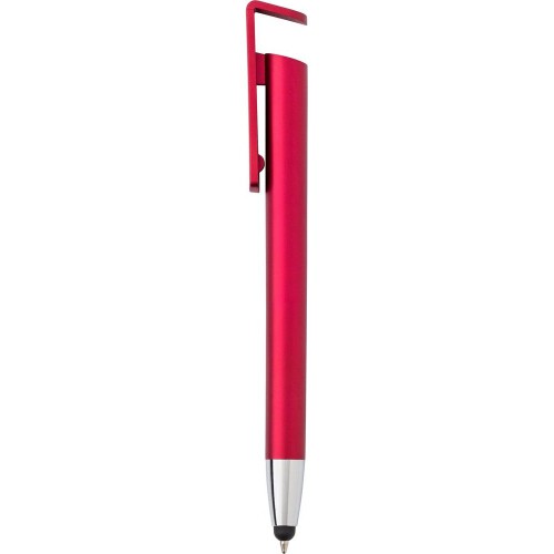 Długopis, touch pen, stojak na telefon czerwony V1753-05 