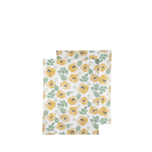 EDEN RĘCZNIK KUCHENNY, 2-SZT., Ż&Oacute;ŁTY Żółty 5018486- 