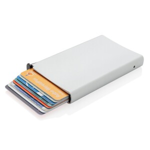 Etui na karty kredytowe, ochrona RFID srebrny