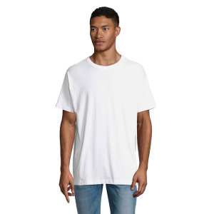 BOXY MEN T-SHIRT OVERSIZE Bialy