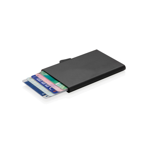 Etui na karty kredytowe C-Secure, ochrona RFID Czarny P820.491 
