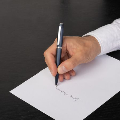 Długopis Contour Brushed Navy Niebieski HSY2434N (4)