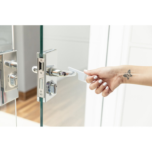 Brelok do bezdotykowego otwierania drzwi i korzystania z powierzchni wspólnych Biały V8192-02 (9)