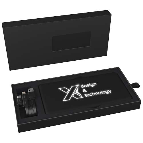 Solarny podświetlany powerbank SCX.design P30 Czarny 2PX02190 (2)